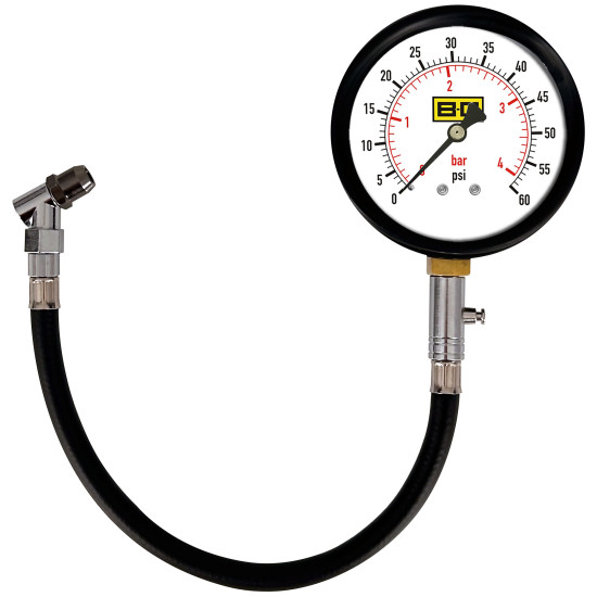 B-G Racing - 4 Inch Tyre Pressure Gauge - 0-60 PSI / 0-4 BAR